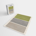 Green Beige Black Lines Artwork II Jigsaw Puzzle Gallery Image 2