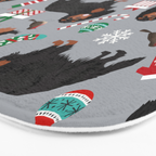 Cavalier King Charles Spaniel black and tan christmas dog gifts pet friendly Bath Mat Gallery Image 3