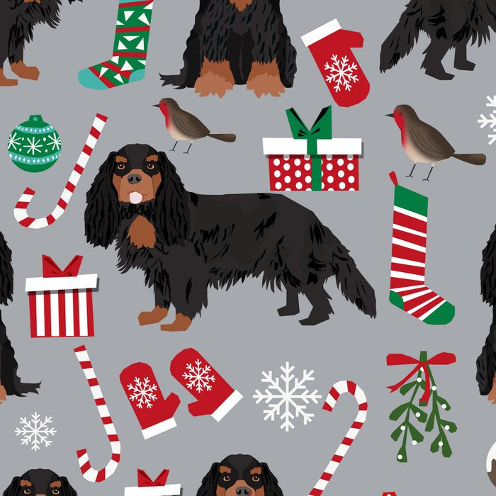 Cavalier King Charles Spaniel black and tan christmas dog gifts pet friendly Coffee Mug Gallery Image 2