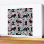 Cavalier King Charles Spaniel black and tan christmas dog gifts pet friendly Wall Mural Gallery Image 2