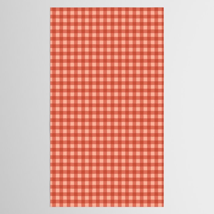 Gingham Plaid Pattern - Strawberry Red Tablecloth Gallery Image 2