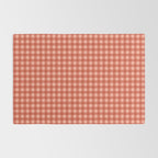 Gingham Plaid Pattern - Strawberry Red Rug Gallery Image 2