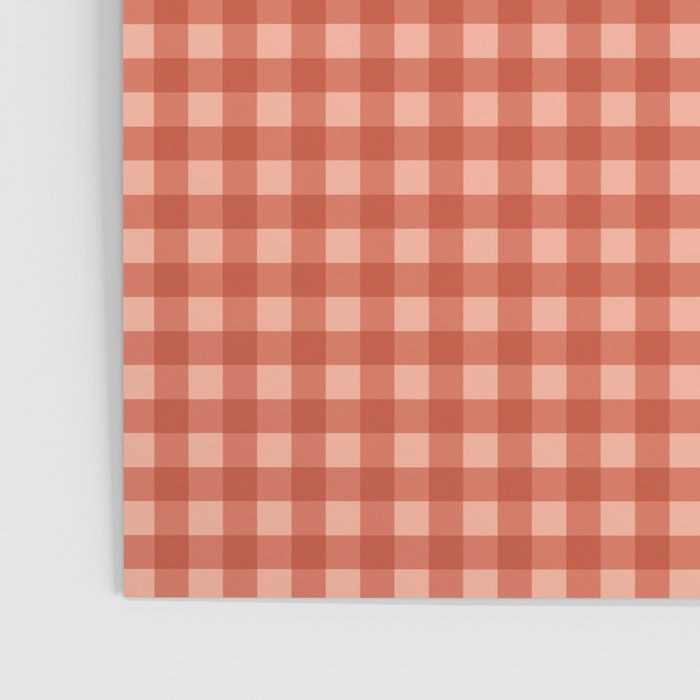 Gingham Plaid Pattern - Strawberry Red Poster Gallery Image 3