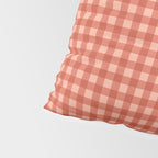 Gingham Plaid Pattern - Strawberry Red Pillow Sham Gallery Image 4