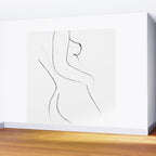 Minimal Line Drawing 2 Wall Mural Gallery Image 2
