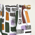 Shapes and animal print C Window Curtain Gallery Image 2