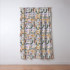 Shapes and animal print C Window Curtain Gallery Image 3