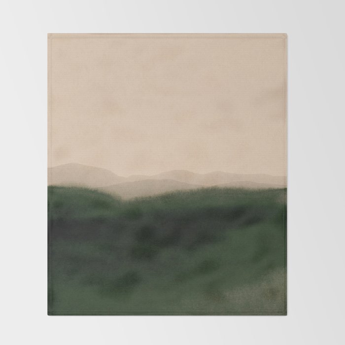 green hills Throw Blanket Gallery Image 2