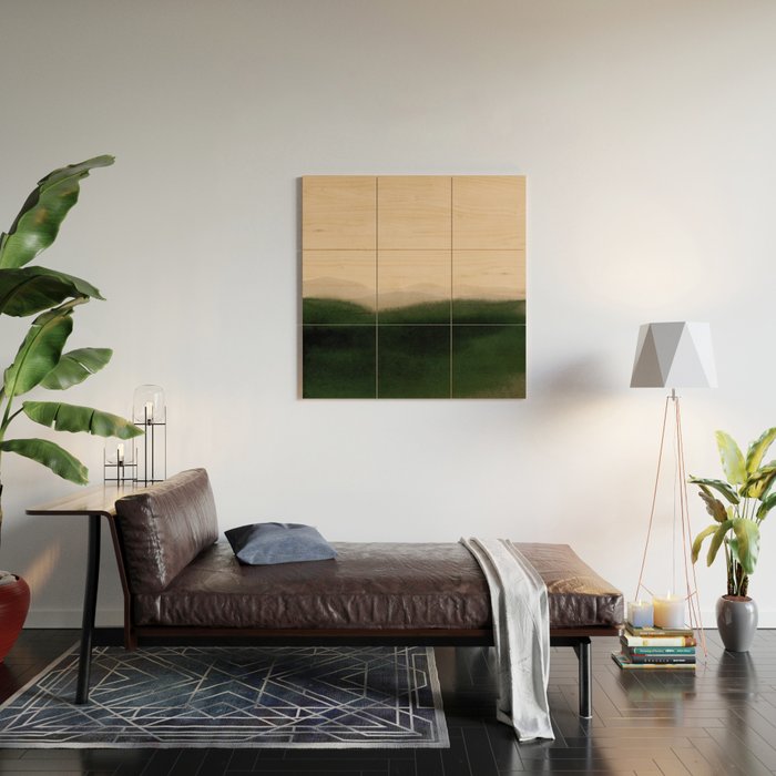 green hills Wood Wall Art Gallery Image 2