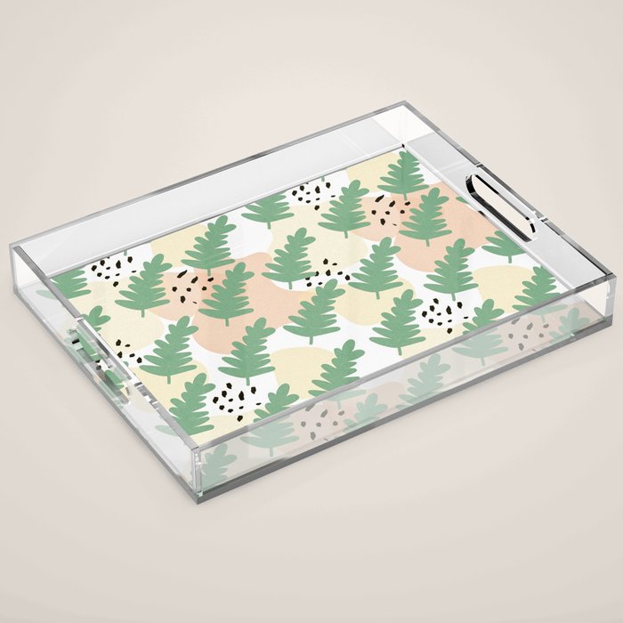 Fern Leaves Acrylic Tray Gallery Image 1