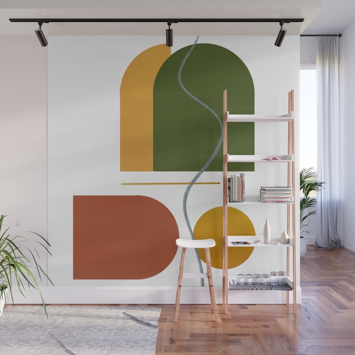 The Fall Edit - Abstract Autumnal Canvas Wall Mural Gallery Image 1