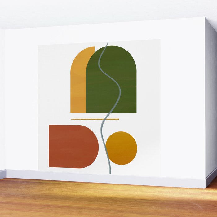 The Fall Edit - Abstract Autumnal Canvas Wall Mural Gallery Image 2