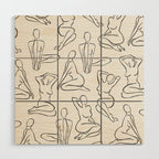 Shapes of the Ladies Pattern Wood Wall Art Gallery Image 1