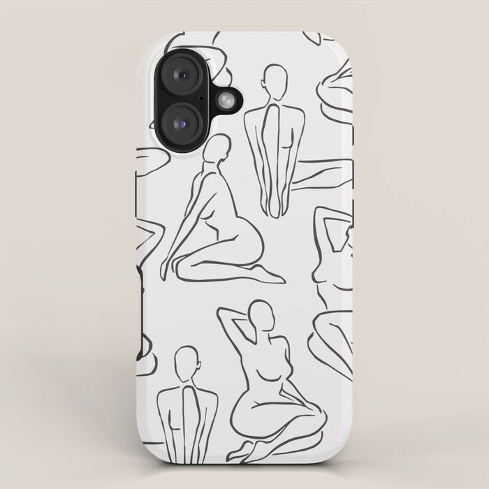Shapes of the Ladies Pattern iPhone Case Gallery Image 1