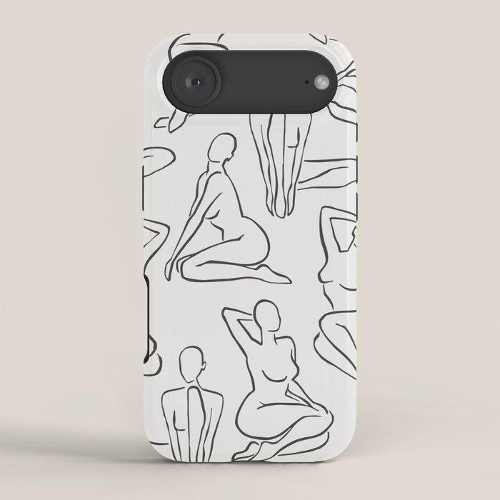 Shapes of the Ladies Pattern iPhone Case Gallery Image 2