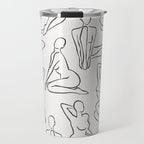 Shapes of the Ladies Pattern Travel Mug Gallery Image 1