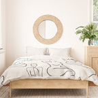 Shapes of the Ladies Pattern Duvet Cover Gallery Image 3