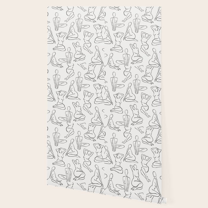 Shapes of the Ladies Pattern Wallpaper Gallery Image 2