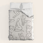 Shapes of the Ladies Pattern Duvet Cover Gallery Image 6