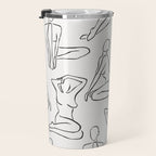 Shapes of the Ladies Pattern Travel Mug Gallery Image 3
