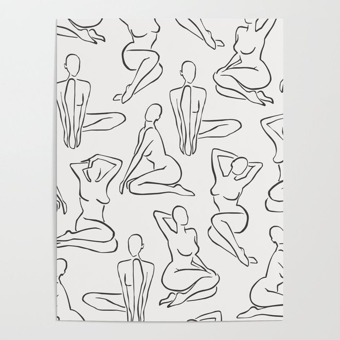 Shapes of the Ladies Pattern Poster Gallery Image 1