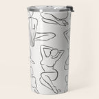 Shapes of the Ladies Pattern Travel Mug Gallery Image 2