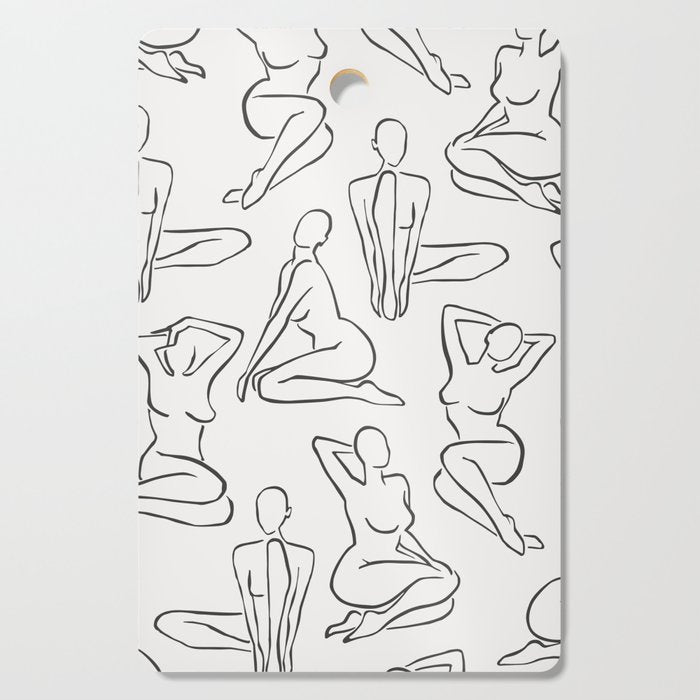 Shapes of the Ladies Pattern Cutting Board Gallery Image 1