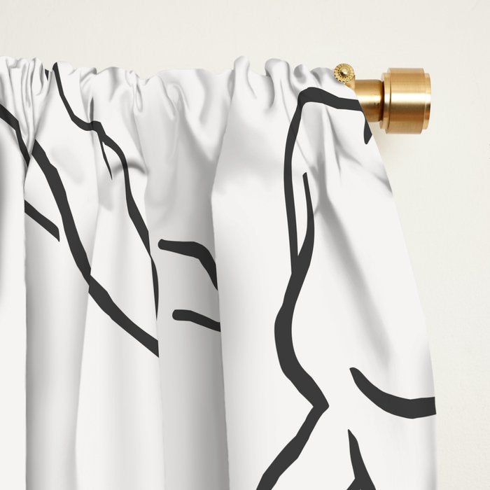 Shapes of the Ladies Pattern Window Curtain Gallery Image 2