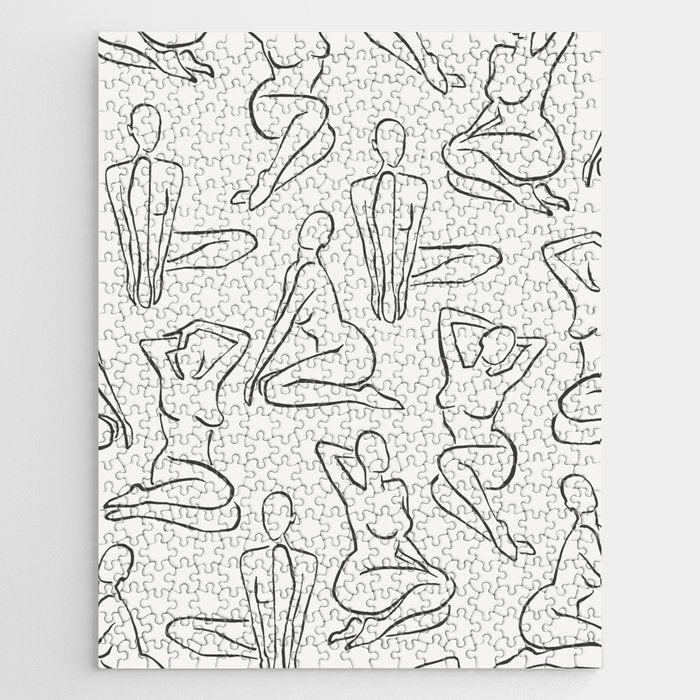Shapes of the Ladies Pattern Jigsaw Puzzle Gallery Image 1