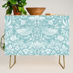 William Morris Strawberry Thief Aqua Teal Credenza Gallery Image 1