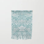 William Morris Strawberry Thief Aqua Teal Wall Hanging Gallery Image 1