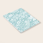 William Morris Strawberry Thief Aqua Teal Notebook Gallery Image 3