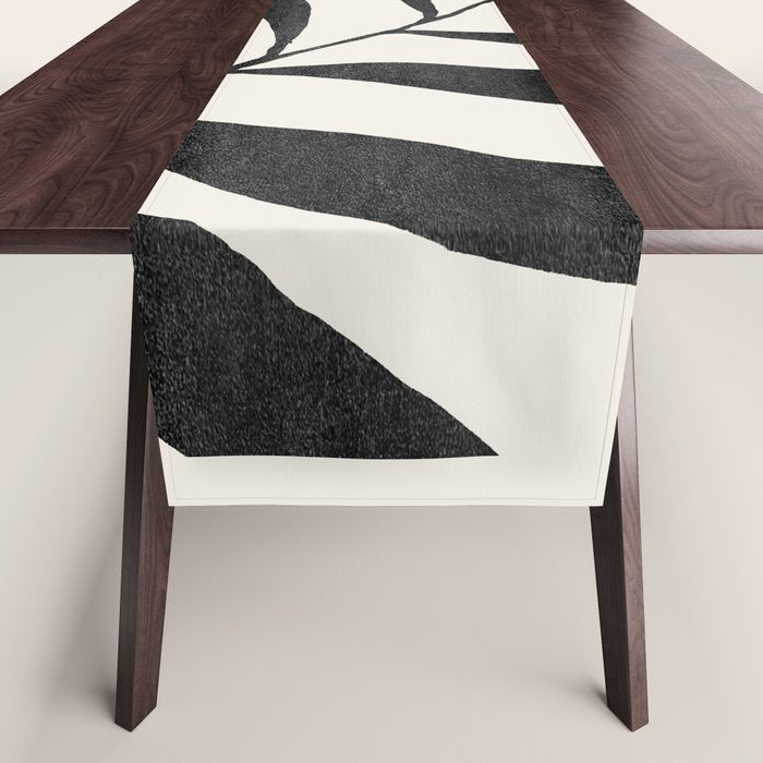Minimal Abstract Art Plant 26 Table Runner Gallery Image 1