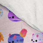 Flower sea slug - pastel Comforter Gallery Image 4