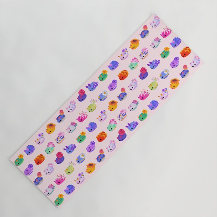 Flower sea slug - pastel Yoga Mat Gallery Image 1