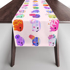 Flower sea slug - pastel Table Runner Gallery Image 1