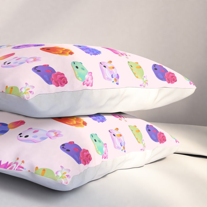 Flower sea slug - pastel Pillow Sham Gallery Image 3