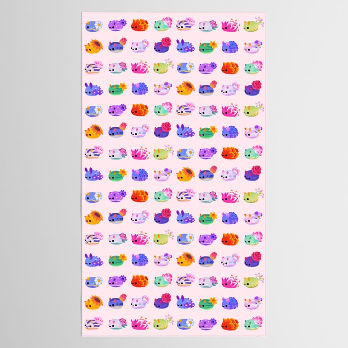 Flower sea slug - pastel Tablecloth Gallery Image 2