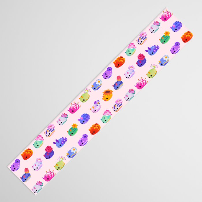 Flower sea slug - pastel Table Runner Gallery Image 3