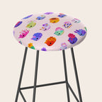 Flower sea slug - pastel Stool Gallery Image 2
