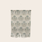 Marigold - sage and dusty blue on linen Wall Hanging Gallery Image 1
