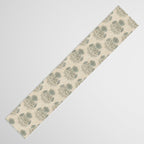 Marigold - sage and dusty blue on linen Table Runner Gallery Image 3