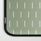 Modern Boho Minimal Pattern, Sage Green and White Laptop Sleeve Gallery Image 3