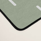 Modern Boho Minimal Pattern, Sage Green and White Desk Mat Gallery Image 4