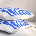 Wild Ferns: Ultramarine Blue Edition Pillow Sham Gallery Image 3