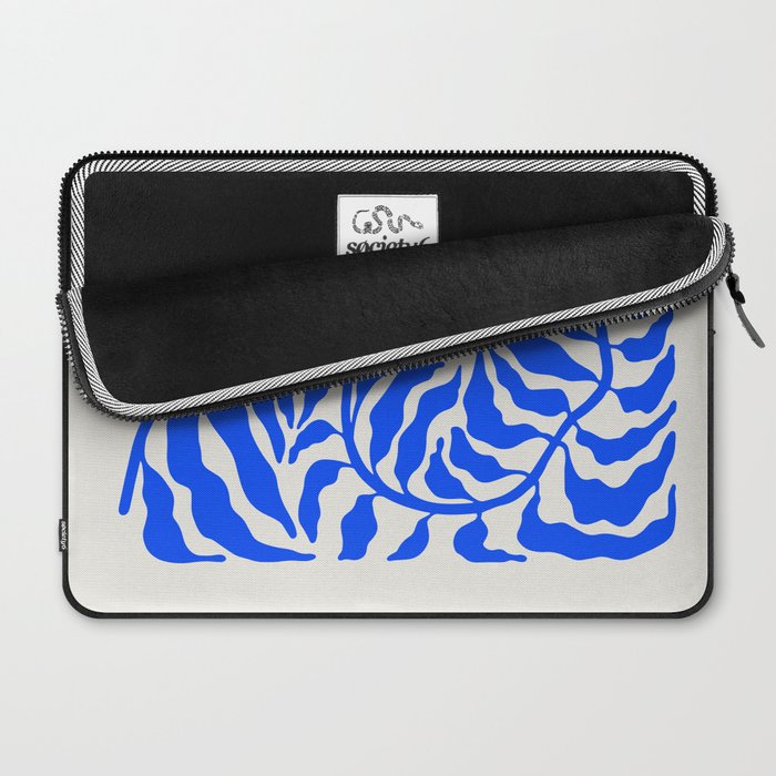 Wild Ferns: Ultramarine Blue Edition Laptop Sleeve Gallery Image 2