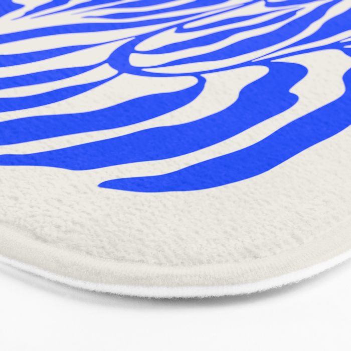 Wild Ferns: Ultramarine Blue Edition Bath Mat Gallery Image 3