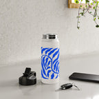 Wild Ferns: Ultramarine Blue Edition Water Bottle Gallery Image 4