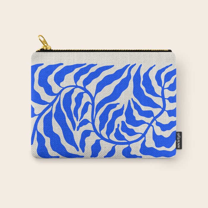 Wild Ferns: Ultramarine Blue Edition Carry All Pouch Gallery Image 1