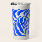 Wild Ferns: Ultramarine Blue Edition Travel Mug Gallery Image 3